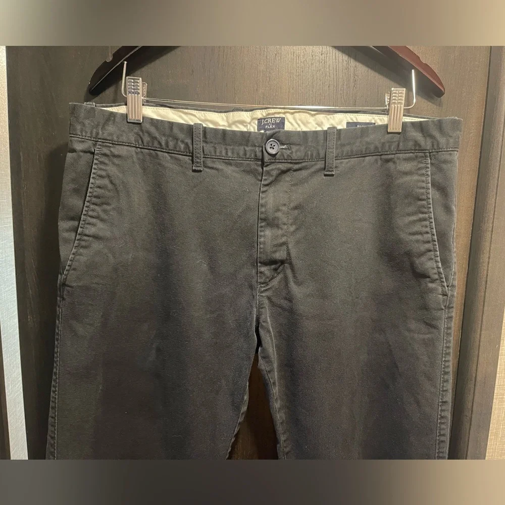 J. Crew Men's Dark Gray Flex Chino Pants